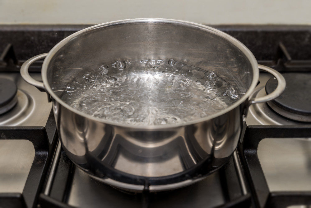 Boiling water