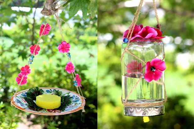 butterfly jar feeder DIY