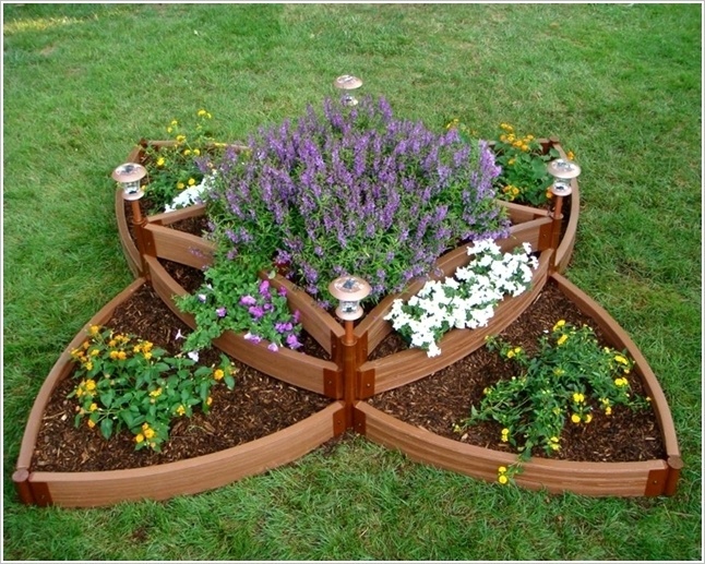 butterfly shaped raised bed