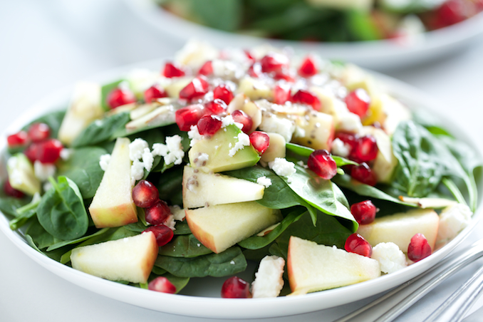 chia-spinach-salad-with-creamy-poppyseed-vinaigrette