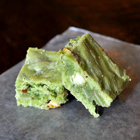 Green Tea White Chocolate Brownies