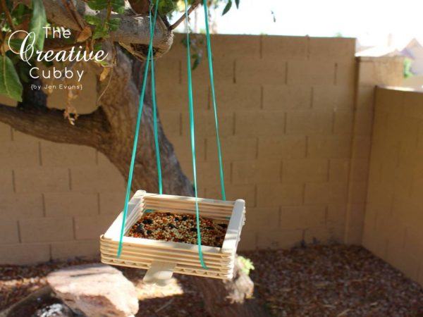 Popsicle Stick Bird Feeder 17