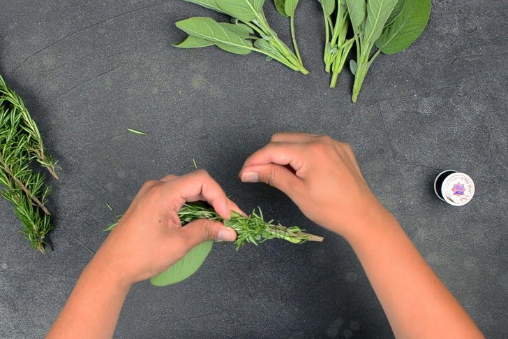 How To Make Rosemary & Sage Smudge Sticks