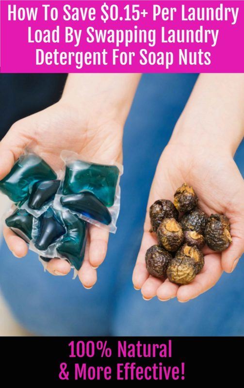 How To Save $0.15+ Per Laundry Load By Swapping Laundry Detergent For Soap Nuts