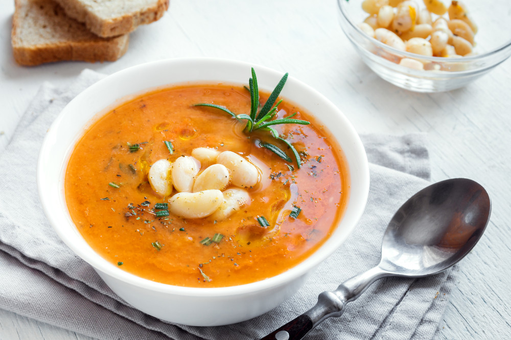 Soup with rosemary